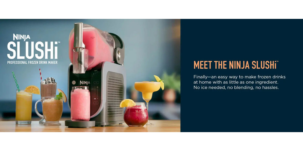 Ninja SLUSHi Professional Frozen Drink Maker, 88 oz. Frozen Drink & Slushie Machine, 5 Preset Programs, FS301